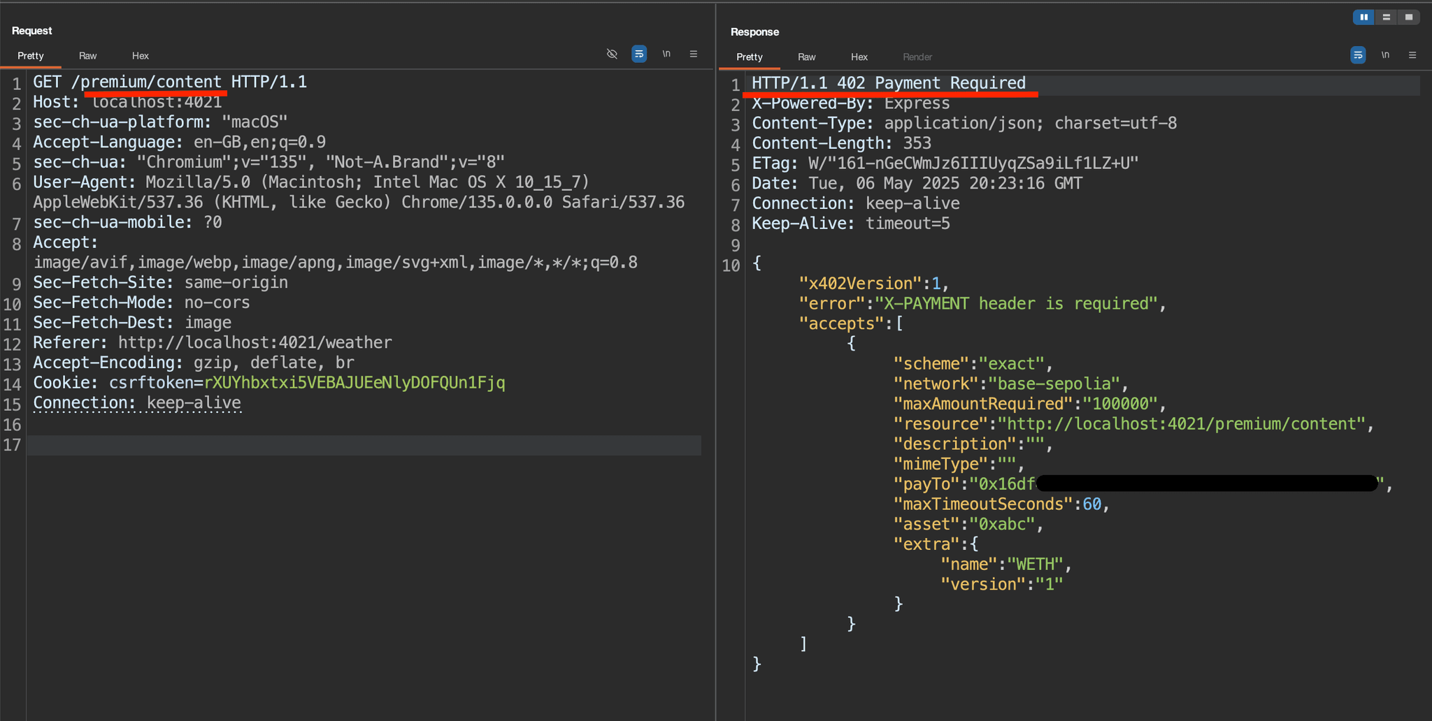 Absolute-form target-path payment bypass HTTP request