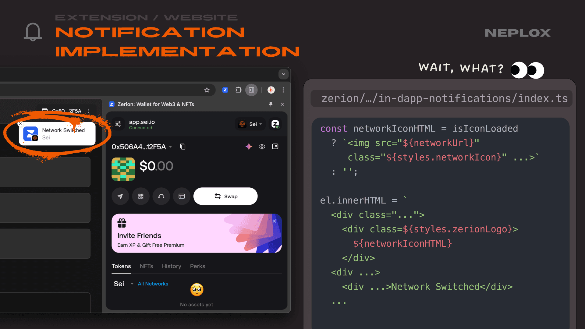 Extension vs Website: Notification implementation