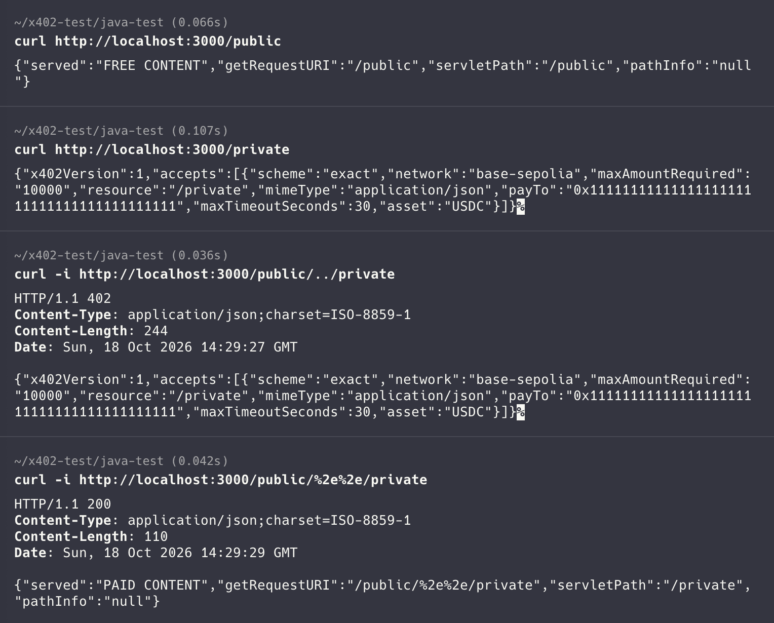 x402 Java Payment bypass
